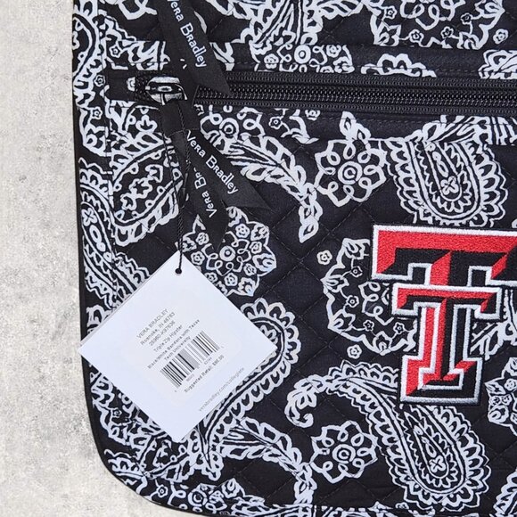 Vera Bradley Collegiate Crossbody - Texas Tech University - Black- NWT - Picture 3 of 9